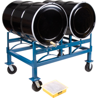 Porte-barils empilables, 2 barils, Capacit&eacute; de 1600 lb, 45-1/2" la x 30" p x 12-1/2" h SPOC Demo