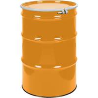 Steel Drums, 55 US gal (45 imp. gal.), Unlined, Orange, Open Top, UN1A2/Y1.5/150, 16 Gauge SPOC Demo