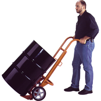 Chariots ergonomiques pour baril, Fabriqu&eacute; en Acier, 55 - 85 gal. US (45 - 70 gal. imp.) SPOC Demo
