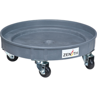 Leak Containment Drum Dolly, 24.25" dia. X 7.625" H, 1.5 US Gal. Spill Cap. SPOC Demo