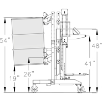Manipulateur ergonomique de baril &agrave; balance, DM-100-S, 30 - 85 gal. US (25 - 70 gal. imp.) SPOC Demo