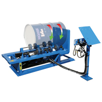 Hydra-Lift Drum Rotator / Roller, 55 US gal. (45 Imperial Gal.) Capacity, Variable Speed, 1 HP SPOC Demo