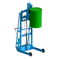 Vertical-Lift MORSPEED Drum Stacker, For 30 - 85 US Gal. (25 - 70 Imperial Gal.) SPOC Demo