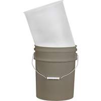 Plastic Pail Liner, 11-1/4" Dia. x 14" H, 5 US gal (4.16 imp. Gal.) Capacity SPOC Demo