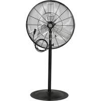 Waterproof Motor Misting & Oscillating Pedestal Fan, Heavy-Duty, 3 Speed, 30" Diameter SPOC Demo