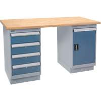 &eacute;tabli pr&eacute;conçu, Porte & tiroirs, Cap 2500 lb, 72" la x 30" p, 34" h SPOC Demo