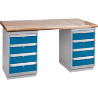 &eacute;tabli robuste, Deux tiroirs, Cap 1500 lb, 72" la x 30" p, 34" h SPOC Demo
