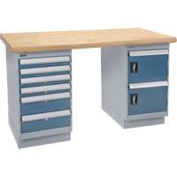 &eacute;tabli robuste, Porte & tiroirs, Cap 1500 lb, 72" la x 36" p, 34" h SPOC Demo