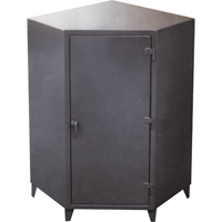 Armoires de coin, Acier, 4 Tablettes, 72" h x 48" la x 24" P, Gris SPOC Demo