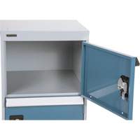 Two-Door Pedestal Workbench, 28" H x 18" W x 21" D SPOC Demo