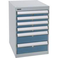 Six-Drawer Pedestal Workbench, 18" W x 21" D x 28" H SPOC Demo