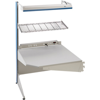 Arlink Preconfigured Workstation, 36" W x 28" D x 84" H, Single Sided Corner Add-On SPOC Demo