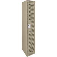 Casiers Clean Line, 12" x 12" x 72", Acier, Beige, Rivet (assembl&eacute;), Perfor&eacute; SPOC Demo