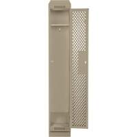 Casiers Clean Line, 12" x 18" x 82", Acier, Beige, Rivet (assembl&eacute;), Perfor&eacute; SPOC Demo