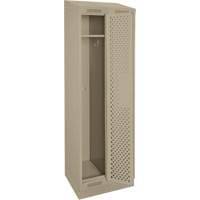 Casiers Clean Line, Bloc de 2, 24" x 18" x 82", Acier, Beige, Rivet (assembl&eacute;), Perfor&eacute; SPOC Demo