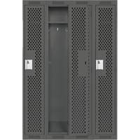 Casiers Clean Line, Bloc de 4, 48" x 12" x 72", Acier, Charbon, Rivet (assembl&eacute;), Perfor&eacute; SPOC Demo