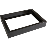 Base encastr&eacute;e pour casiers robustes enti&egrave;rement soud&eacute;e Concorde, 2 Blocs, 4" lo x 24" la x 17" p, Noir, Acier SPOC Demo