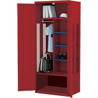 Casier de luxe pour &eacute;quipement, Acier, 36" la x 24" p x 72" h, Rouge SPOC Demo