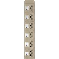 Petits casiers &eacute;conomiques assembl&eacute;s et perfor&eacute;s Clean Line, 6 niveaux, 18" x 72" x 12", Acier SPOC Demo