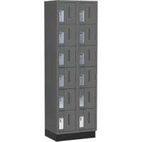 Casiers robustes Concorde, 6 niveaux, Bloc de 2, 24" x 18" x 76", Acier, Charbon, Soud&eacute; (assembl&eacute;) SPOC Demo