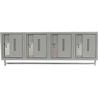 Casiers muraux robustes, Bloc de 4, 18" x 12" x 12", Acier SPOC Demo