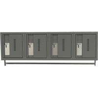 Casiers muraux robustes, Bloc de 4, 18" x 12" x 12", Acier SPOC Demo