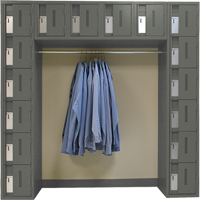 Arches de casiers robustes Concorde, 16 niveaux, Bloc de 3, 18" x 72" x 72", Acier SPOC Demo