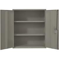 Lo-Boy Storage Cabinet, Steel, 2 Shelves, 40" H x 36" W x 18" D, Grey SPOC Demo