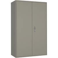 Extra Wide Hi-Boy Storage Cabinet, Steel, 4 Shelves, 72" H x 48" W x 24" D, Grey SPOC Demo