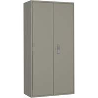 Hi-Boy Storage Cabinet, Steel, 4 Shelves, 72" H x 36" W x 18" D, Grey SPOC Demo