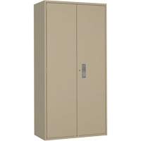 Combination Storage Cabinet, Steel, 6 Shelves, 72" H x 36" W x 18" D, Beige SPOC Demo