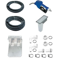 Pompe de transfert de fluide d'&eacute;chappement diesel (DEF) 115 V CA avec support pour cuve GRV et pistolet SPOC Demo