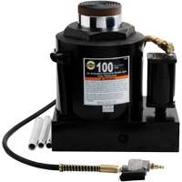 Air Actuated Bottle Jack, 100 Ton(s), Air Hydraulic/Manual Hydraulic, 17-22/25" Raised Height SPOC Demo