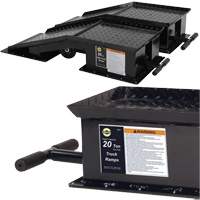 Heavy-Duty Truck Ramps with Long T-Handle, 40000 lbs. Capacity, 45" L, 13-1/2" W, 9-19/50" H SPOC Demo