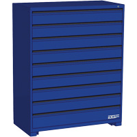 Modular Drawer Cabinet, 9 Drawers, 48" W x 24" D x 60" H, Blue SPOC Demo