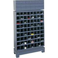 Unit&eacute; de stockage modulaire pour petites pi&egrave;ces, Acier, 18 tiroirs, 33-3/4" x 12-1/4" x 58-5/8", Gris SPOC Demo