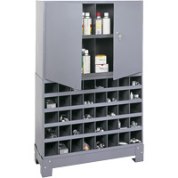 Unit&eacute; de stockage modulaire pour petites pi&egrave;ces, Acier, 0 tiroirs, 33-3/4" x 12-1/4" x 53-1/2", Gris SPOC Demo