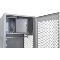 Gear Locker with Door, Steel, 24" W x 24" D x 72" H, Grey SPOC Demo