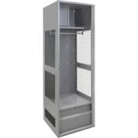 Casier pour &eacute;quipement, Acier, 24" la x 18" p x 72" h, Gris SPOC Demo