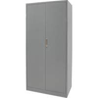 Hi-Boy Storage Cabinet, Steel, 4 Shelves, 72" H x 36" W x 18" D, Grey SPOC Demo
