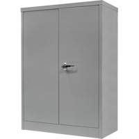 Counter-High Storage Cabinet, Steel, 2 Shelves, 42" H x 30" W x 15" D, Grey SPOC Demo
