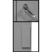 Counter-High Storage Cabinet, Steel, 2 Shelves, 42" H x 30" W x 15" D, Grey SPOC Demo