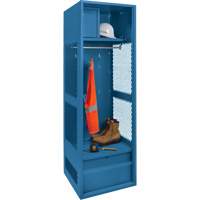 Gear Locker, Steel, 24" W x 24" D x 72" H, Dark Blue SPOC Demo