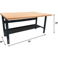 Industrial Modular Workbench, 1000 lbs. Cap., 72" W x 48" D SPOC Demo