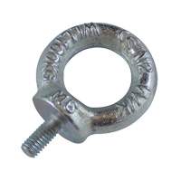 Drop Forged Eye Bolts, 1/8" Dia., 1/2" L, Uncoated Natural Finish, 154 lbs (70 kg) Capacity SPOC Demo