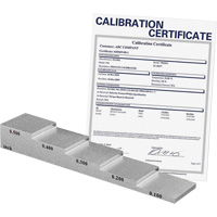 Bloc d'&eacute;talonnage de 5 &eacute;paisseurs avec certificat de calibration SPOC Demo
