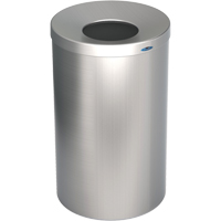 R&eacute;cipient &agrave; d&eacute;chets pour halls, Acier inoxydable, 33 gal. US SPOC Demo