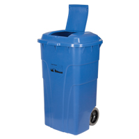 Roll Out Recycling Bin, Curbside, Polyethylene, 65 US gal. SPOC Demo