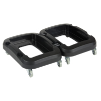 Recycling & Waste Receptacle Dolly, Polypropylene, Black, Fits: 17-1/4" x 12-1/2" SPOC Demo