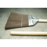 Railroad Broom, Wood Handle, Polypropylene Bristles, 55" L SPOC Demo